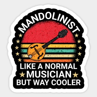 Mandolin Player Sticker